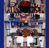 Very small sample of the Patriotic Items available, just in time for your 4th of July Picnics and Entertaining