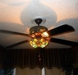 Tiffany Style Ceiling Fan