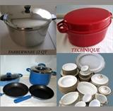 Excellent Cookware including Farberware and Technique, Huge Noritake Dish Set 