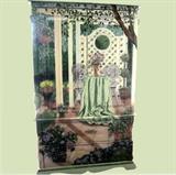 Hand Painted Cabinet by Carol Ramm of Playful Memories-comes with COA