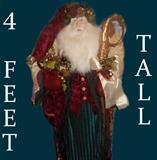 Huge, 4 ft. Tall Father Christmas, Santa Claus with Original Box, in Excellent Condition 