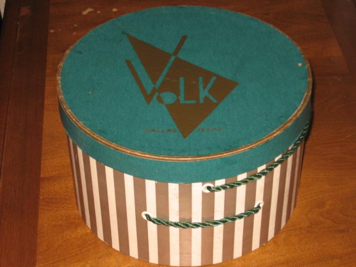 vintage "Volk" hatbox