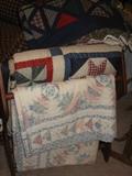 wooden quilt rack