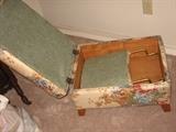 rare 1960s unusual Ottoman/hide a chair
