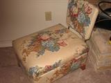 rare 1960s unusual Ottoman/hide a chair