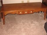 maple drop leaf coffee table with drawer