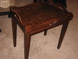 wooden serving tray table