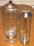 two vintage soda straw holders
