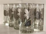 set of eight Silverleaf tea glasses
