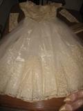 beautiful vintage-net-tulle wedding dress with matching lace sleeves, clutch bag and shoes from 1956. Dress custom-made by Sandra Elaine Johnson