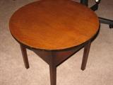 antique round quarter sawn oak sewing cabinet/stool
