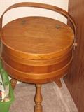 wooden round sewing cabinet