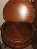 wooden round sewing cabinet