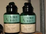 "RARE" Rx Neiman Marcus laboratories-prescription to a day for: drop-in customers, nurses, interns, doctors, etc. Green glass with green glass stoppers