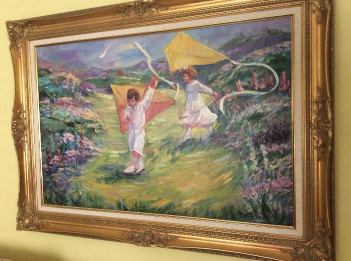 Painting of children, will check for info and post next week. 