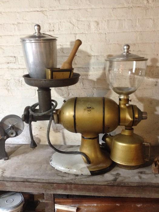 antique coffee grinder/processor