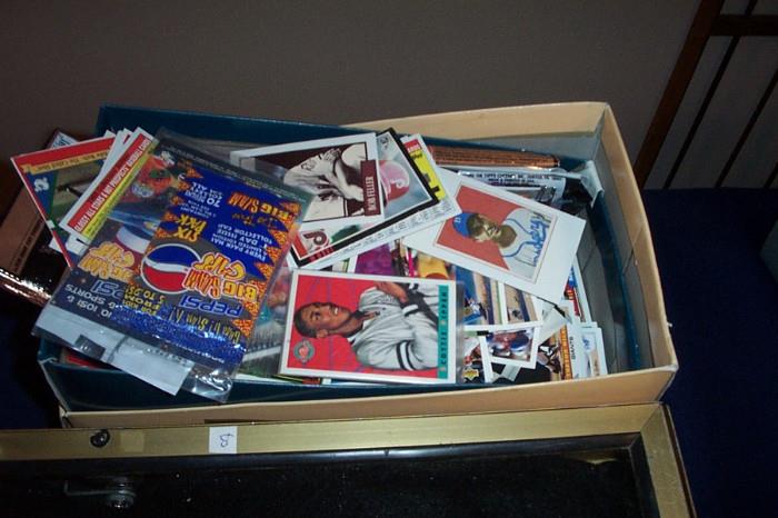 Loads of baseball cards--some uncut.