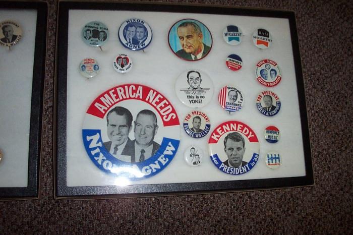 Just a little sampling of the political buttons and ribbons