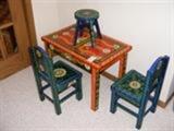 hand-painted Guatemalan children's furniture