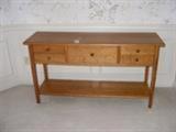 cherry console table