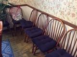 Six Windsor Chairs - fantastic shape all with cushions... or not!
