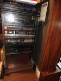 Fisher stereo system with 2 large speakers