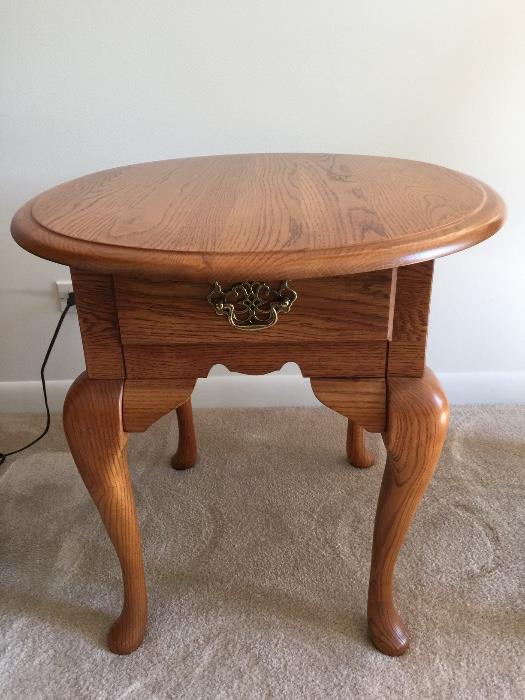 oak side table