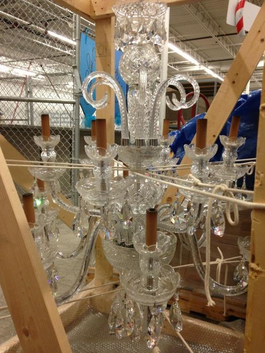 Crystal Chandelier in Crate
