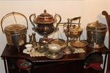 silver plated vintage pieces