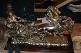 silver 925 italian horses with chariot.. beware VERY heavy!