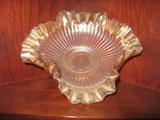 Carnival Glass Bowl (Marigold)