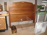 Antique oak full size bed