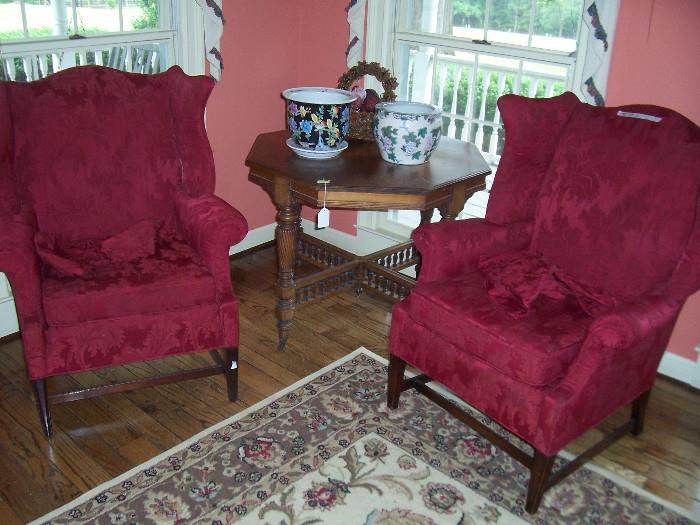 Pair of wing chairs $195 each