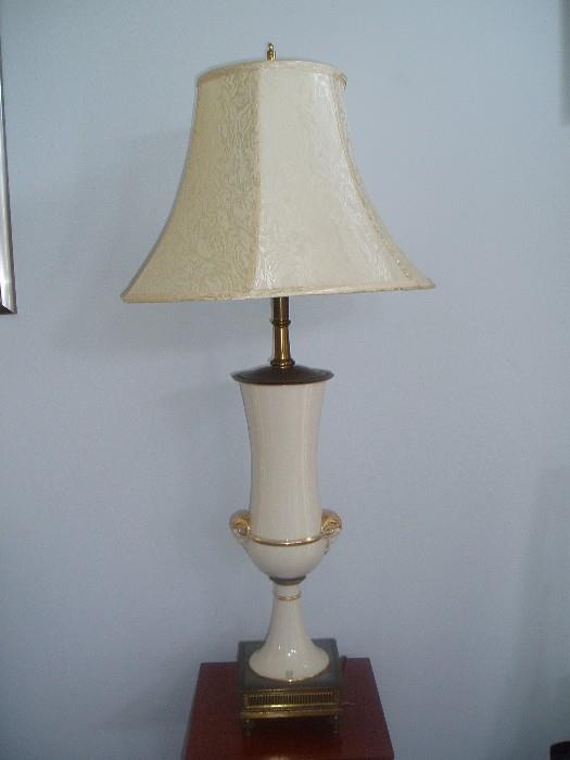Large Antique Stiffel, Lenox Table Lamp