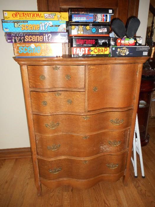 Lots of Board Games and Antique Dresser