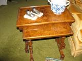 OYSTER BURL NESTING TABLES