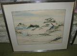 ONE OF THREE RICHARD FOLMAR WATERCOLORS