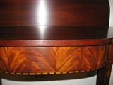 INLAID SATIN APRON ON CARD TABLE