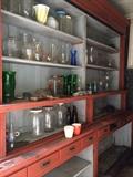       Large vintage display cabinets
