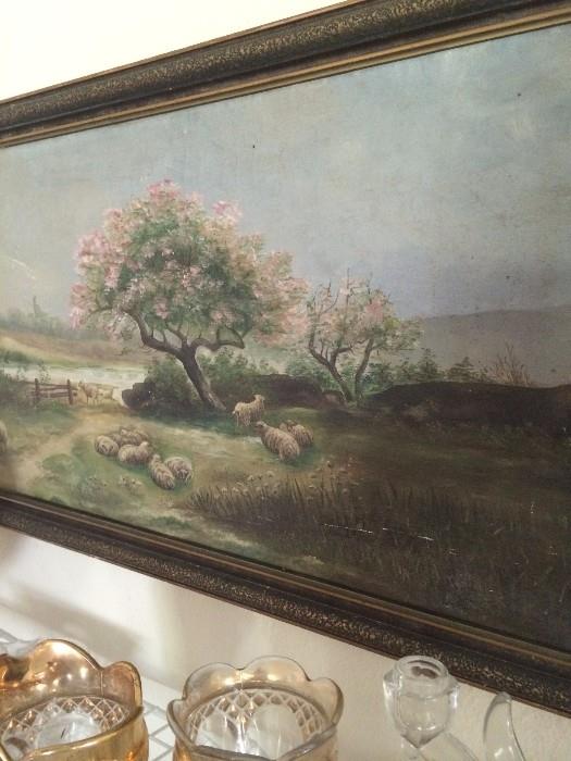           Pastoral oil painting
