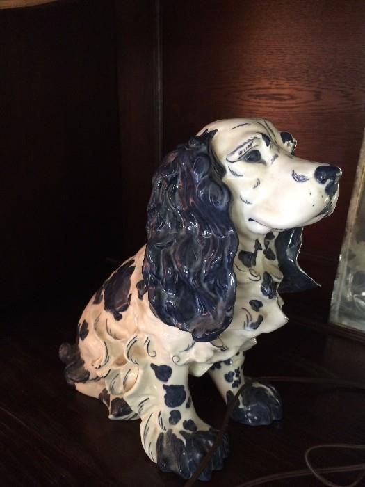        Hand painted Cocker Spaniel dog