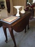         Antique drop leaf table