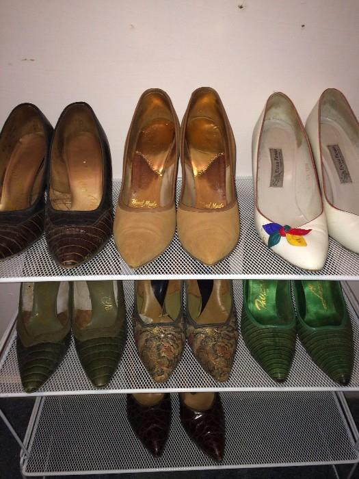    Some of the many vintage shoes