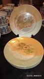Vintage Lusterware Floral Desert Plates (Japan)