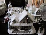 3 Thomas Kincade Hawthorne Village, Illuminated. COA. Holiday Bed and Breakfast, Santas Workshop Toys, Light of Hope Church.