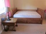 Full Size Bed (Bottom Part of Bunk), Sealy Full Size Mattress), End Table/Nightstand