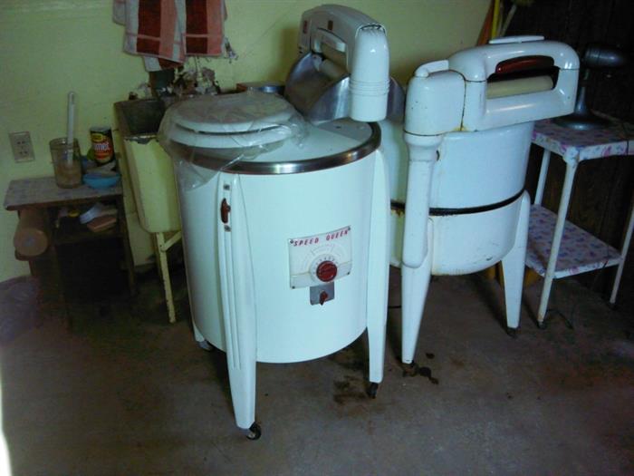 Antique wringer washing machine