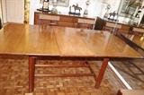 Hickory Manufacturing Company dining table and six matching chairs