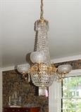 Antique electrified chandelier