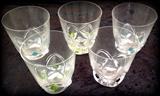 Signed Lalique France Floride Line Arches with Crystal Catches!